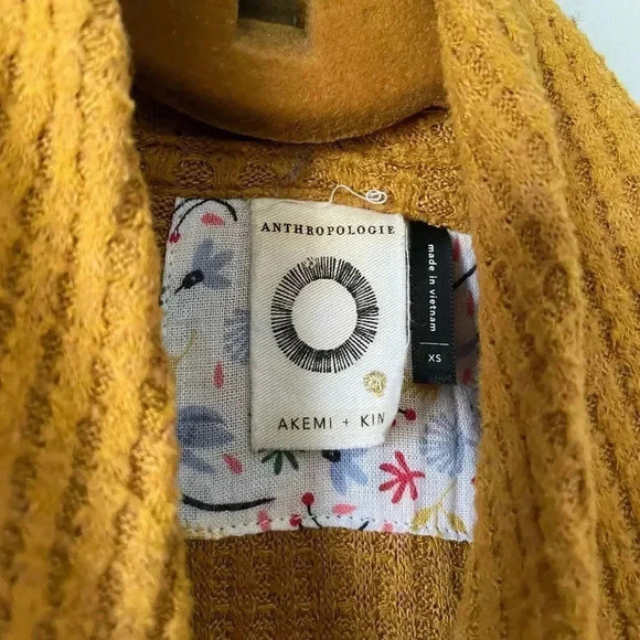 Anthropologie | Akemi + Kin Waffle Faux Wrap Blouse - Picture 3 of 7